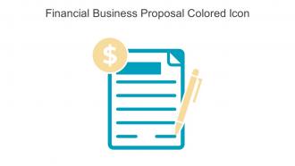 Financial Business Proposal Colored Icon In Powerpoint Pptx Png And Editable Eps Format