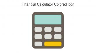 Financial Calculator Colored Icon In Powerpoint Pptx Png And Editable Eps Format