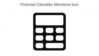 Financial Calculator Monotone Icon In Powerpoint Pptx Png And Editable Eps Format