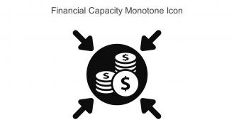 Financial Capacity Monotone Icon In Powerpoint Pptx Png And Editable Eps Format