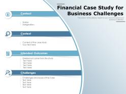 Financial case study for business challenges