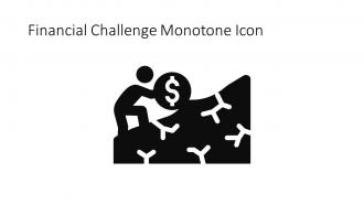 Financial Challenge Monotone Icon In Powerpoint Pptx Png And Editable Eps Format