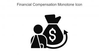 Financial Compensation Monotone Icon In Powerpoint Pptx Png And Editable Eps Format