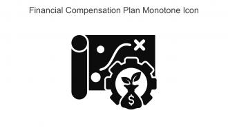 Financial Compensation Plan Monotone Icon In Powerpoint Pptx Png And Editable Eps Format