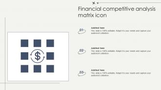 Financial Competitive Analysis Matrix Icon