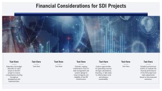 Financial Considerations For SDI Projects Ppt Sample ST AI SS