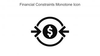 Financial Constraints Monotone Icon In Powerpoint Pptx Png And Editable Eps Format