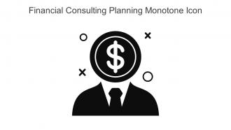 Financial Consulting Planning Monotone Icon In Powerpoint Pptx Png And Editable Eps Format