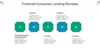Financial consumer lending reviews ppt powerpoint presentation portfolio information cpb