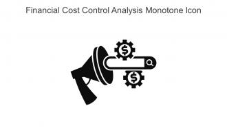Financial Cost Control Analysis Monotone Icon In Powerpoint Pptx Png And Editable Eps Format