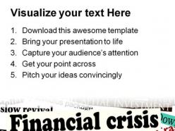 Financial crisis01 finance powerpoint templates and powerpoint backgrounds 0511