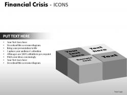 Financial crisis icons powerpoint presentation slides
