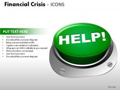 Financial crisis icons powerpoint presentation slides
