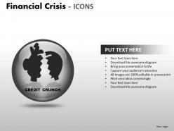 Financial Crisis Icons PPT 10 25