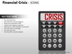 Financial Crisis Icons PPT 15 30