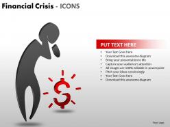 Financial Crisis Icons PPT 1 16