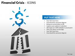 Financial Crisis Icons PPT 3 18