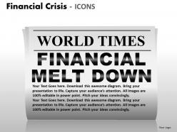Financial crisis icons ppt 7 22