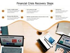 Financial Crisis Recovery Steps