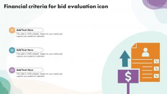 Financial Criteria For Bid Evaluation Icon