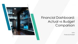 Financial Dashboard Actual Vs Budget Comparison PPT Template AT