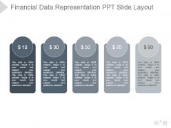 Financial Data Representation Ppt Slide Layout
