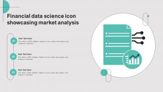 Financial Data Science Icon Showcasing Market Analysis