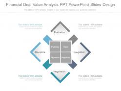 Financial deal value analysis ppt powerpoint slides design