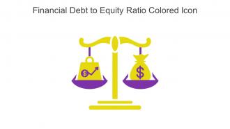 Financial Debt To Equity Ratio Colored Icon In Powerpoint Pptx Png And Editable Eps Format