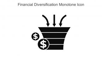 Financial Diversification Monotone Icon In Powerpoint Pptx Png And Editable Eps Format