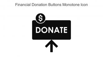Financial Donation Buttons Monotone Icon In Powerpoint Pptx Png And Editable Eps Format