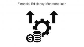 Financial Efficiency Monotone Icon In Powerpoint Pptx Png And Editable Eps Format