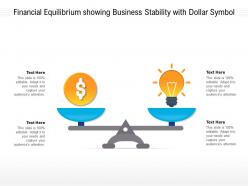 Financial equilibrium showing business stability with dollar symbol