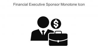 Financial Executive Sponsor Monotone Icon In Powerpoint Pptx Png And Editable Eps Format