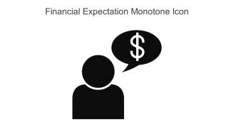 Financial Expectation Monotone Icon In Powerpoint Pptx Png And Editable Eps Format