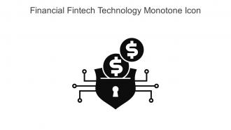 Financial Fintech Technology Monotone Icon In Powerpoint Pptx Png And Editable Eps Format