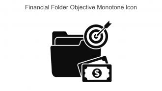Financial Folder Objective Monotone Icon In Powerpoint Pptx Png And Editable Eps Format