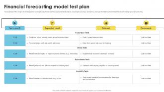 Financial Forecasting Model Test Plan