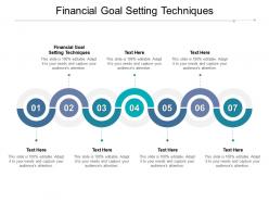 Financial goal setting techniques ppt powerpoint presentation styles design templates cpb