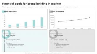Financial Goals For Brand Building Executing Brand Promotion Branding SS V