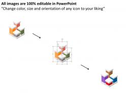 Financial growth analysis bar graph flat powerpoint design
