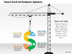 Financial growth and development applications flat powerpoint design