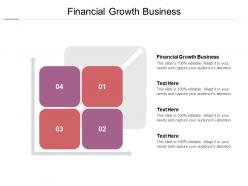 Financial growth business ppt powerpoint presentation infographics smartart cpb
