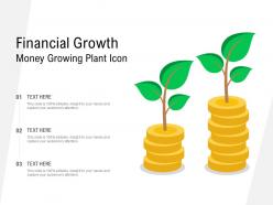 Financial Growth Money Growing Plant Icon