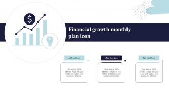 Financial Growth Monthly Plan Icon