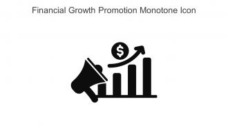 Financial Growth Promotion Monotone Icon In Powerpoint Pptx Png And Editable Eps Format