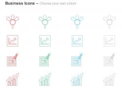 Financial growth representation charts ppt icons graphics