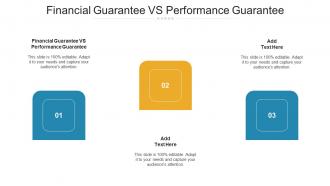 Financial Guarantee VS Performance Guarantee Ppt Powerpoint Presentation File Cpb