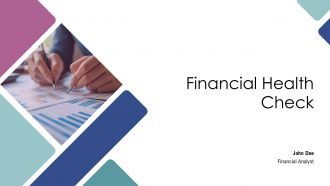 Financial Health Check PPT Mockup AT Financial Health Check PPT Mockup AT