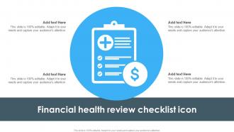 Financial Health Review Checklist Icon